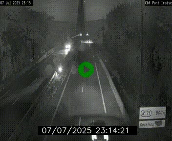 <h2>Webcam sur la N165 après le Pont de l'Iroise, à l'entrée de Brest</h2>