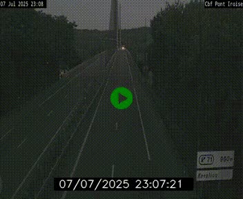 <h2>Webcam sur la N165 après le Pont de l'Iroise, à l'entrée de Brest</h2>