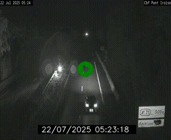 <h2>Webcam sur la N165 après le Pont de l'Iroise, à l'entrée de Brest</h2>