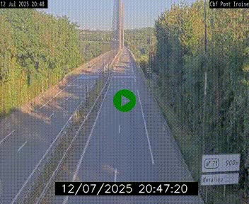 <h2>Webcam sur la N165 après le Pont de l'Iroise, à l'entrée de Brest</h2>