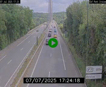 <h2>Webcam sur la N165 après le Pont de l'Iroise, à l'entrée de Brest</h2>