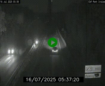<h2>Webcam sur la N165 après le Pont de l'Iroise, à l'entrée de Brest</h2>