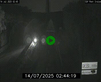 <h2>Webcam sur la N165 après le Pont de l'Iroise, à l'entrée de Brest</h2>