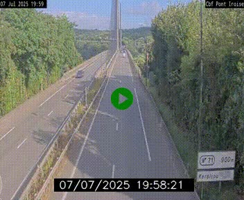 <h2>Webcam sur la N165 après le Pont de l'Iroise, à l'entrée de Brest</h2>