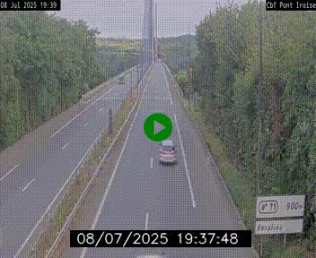 <h2>Webcam sur la N165 après le Pont de l'Iroise, à l'entrée de Brest</h2>