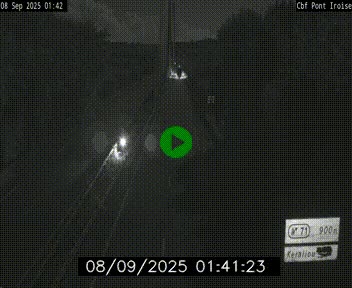 <h2>Webcam sur la N165 après le Pont de l'Iroise, à l'entrée de Brest</h2>