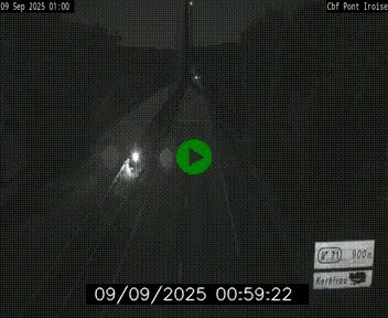 <h2>Webcam sur la N165 après le Pont de l'Iroise, à l'entrée de Brest</h2>
