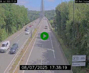 <h2>Webcam sur la N165 après le Pont de l'Iroise, à l'entrée de Brest</h2>