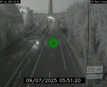<h2>Webcam sur la N165 après le Pont de l'Iroise, à l'entrée de Brest</h2>