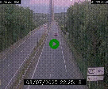 <h2>Webcam sur la N165 après le Pont de l'Iroise, à l'entrée de Brest</h2>