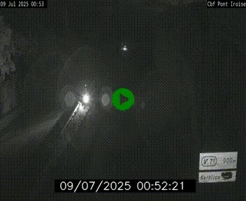 <h2>Webcam sur la N165 après le Pont de l'Iroise, à l'entrée de Brest</h2>