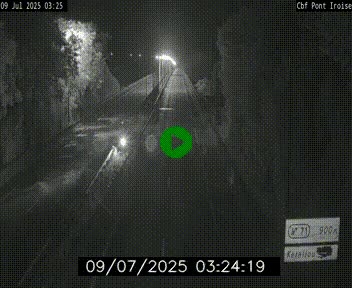 <h2>Webcam sur la N165 après le Pont de l'Iroise, à l'entrée de Brest</h2>