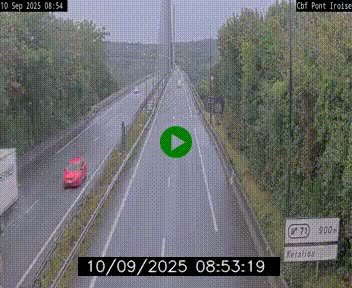 <h2>Webcam sur la N165 après le Pont de l'Iroise, à l'entrée de Brest</h2>