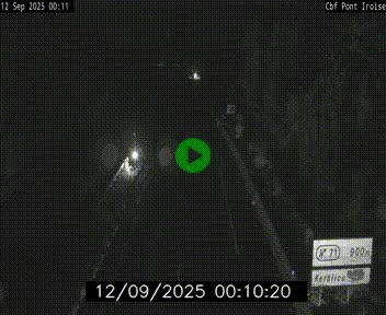 <h2>Webcam sur la N165 après le Pont de l'Iroise, à l'entrée de Brest</h2>