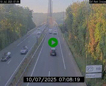 <h2>Webcam sur la N165 après le Pont de l'Iroise, à l'entrée de Brest</h2>
