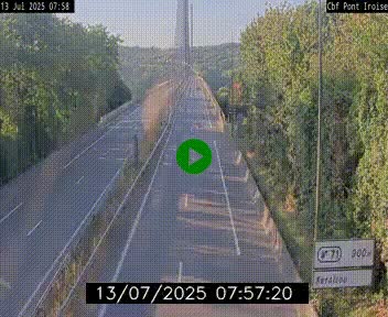 <h2>Webcam sur la N165 après le Pont de l'Iroise, à l'entrée de Brest</h2>