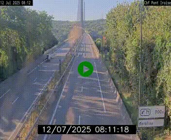 <h2>Webcam sur la N165 après le Pont de l'Iroise, à l'entrée de Brest</h2>