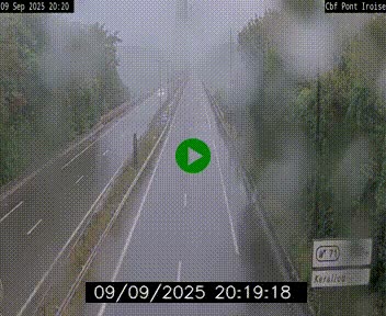 <h2>Webcam sur la N165 après le Pont de l'Iroise, à l'entrée de Brest</h2>