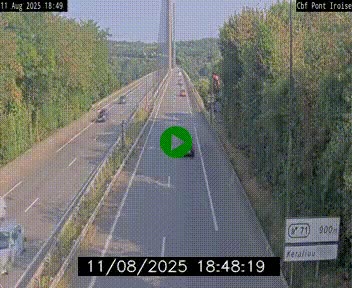 <h2>Webcam sur la N165 après le Pont de l'Iroise, à l'entrée de Brest</h2>