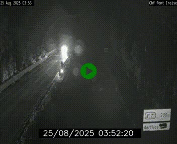 <h2>Webcam sur la N165 après le Pont de l'Iroise, à l'entrée de Brest</h2>