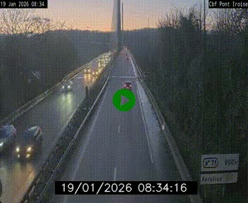 <h2>Webcam sur la N165 après le Pont de l'Iroise, à l'entrée de Brest</h2>