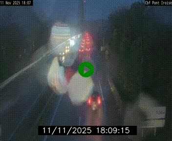 <h2>Webcam sur la N165 après le Pont de l'Iroise, à l'entrée de Brest</h2>