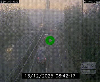 <h2>Webcam sur la N165 après le Pont de l'Iroise, à l'entrée de Brest</h2>