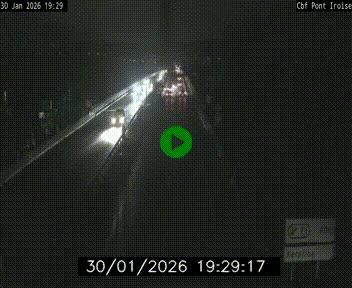 <h2>Webcam sur la N165 après le Pont de l'Iroise, à l'entrée de Brest</h2>