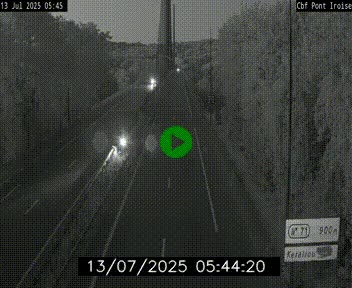 <h2>Webcam sur la N165 après le Pont de l'Iroise, à l'entrée de Brest</h2>