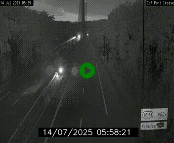 <h2>Webcam sur la N165 après le Pont de l'Iroise, à l'entrée de Brest</h2>