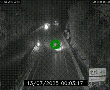 <h2>Webcam sur la N165 après le Pont de l'Iroise, à l'entrée de Brest</h2>