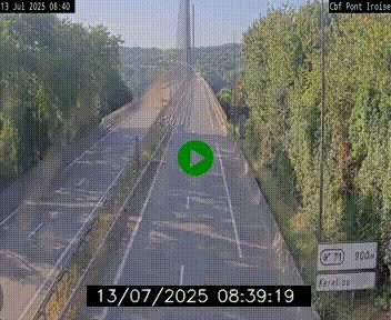 <h2>Webcam sur la N165 après le Pont de l'Iroise, à l'entrée de Brest</h2>