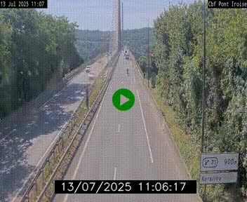 <h2>Webcam sur la N165 après le Pont de l'Iroise, à l'entrée de Brest</h2>