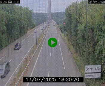 <h2>Webcam sur la N165 après le Pont de l'Iroise, à l'entrée de Brest</h2>