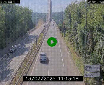 <h2>Webcam sur la N165 après le Pont de l'Iroise, à l'entrée de Brest</h2>