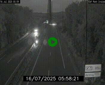 <h2>Webcam sur la N165 après le Pont de l'Iroise, à l'entrée de Brest</h2>