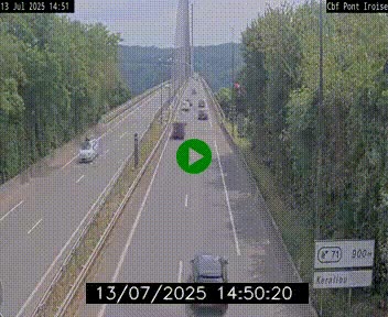 <h2>Webcam sur la N165 après le Pont de l'Iroise, à l'entrée de Brest</h2>
