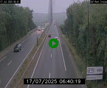 <h2>Webcam sur la N165 après le Pont de l'Iroise, à l'entrée de Brest</h2>