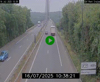 <h2>Webcam sur la N165 après le Pont de l'Iroise, à l'entrée de Brest</h2>