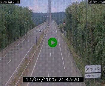 <h2>Webcam sur la N165 après le Pont de l'Iroise, à l'entrée de Brest</h2>