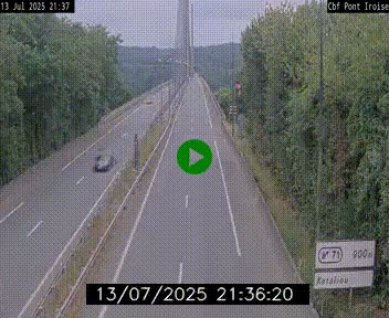 <h2>Webcam sur la N165 après le Pont de l'Iroise, à l'entrée de Brest</h2>