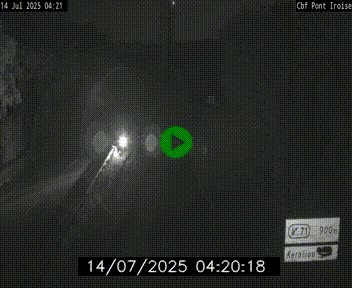 <h2>Webcam sur la N165 après le Pont de l'Iroise, à l'entrée de Brest</h2>
