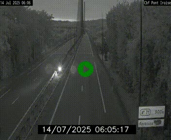 <h2>Webcam sur la N165 après le Pont de l'Iroise, à l'entrée de Brest</h2>