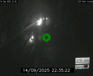 <h2>Webcam sur la N165 après le Pont de l'Iroise, à l'entrée de Brest</h2>