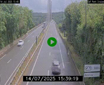<h2>Webcam sur la N165 après le Pont de l'Iroise, à l'entrée de Brest</h2>