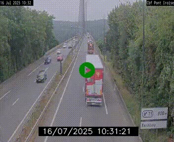 <h2>Webcam sur la N165 après le Pont de l'Iroise, à l'entrée de Brest</h2>