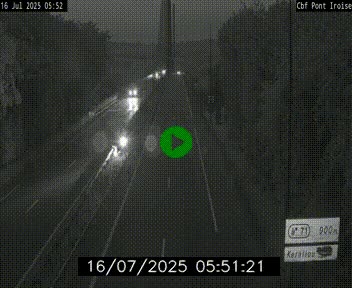 <h2>Webcam sur la N165 après le Pont de l'Iroise, à l'entrée de Brest</h2>
