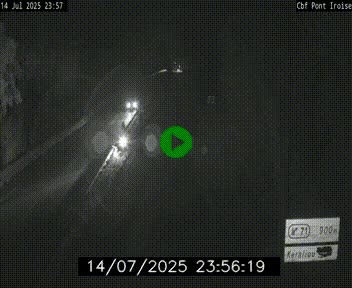 <h2>Webcam sur la N165 après le Pont de l'Iroise, à l'entrée de Brest</h2>