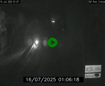 <h2>Webcam sur la N165 après le Pont de l'Iroise, à l'entrée de Brest</h2>