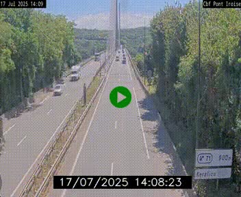 <h2>Webcam sur la N165 après le Pont de l'Iroise, à l'entrée de Brest</h2>
